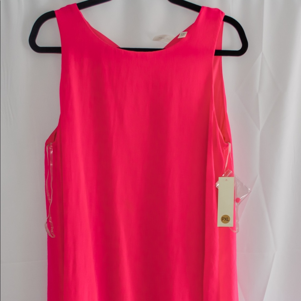 Hot pink dress